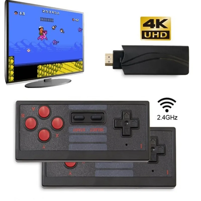 Мини консоль для видеоигр Ретро игровая встроенный 628 классические игры