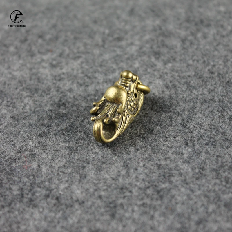 Креативный дизайн латунные медные статуэтки с головой дракона украшения