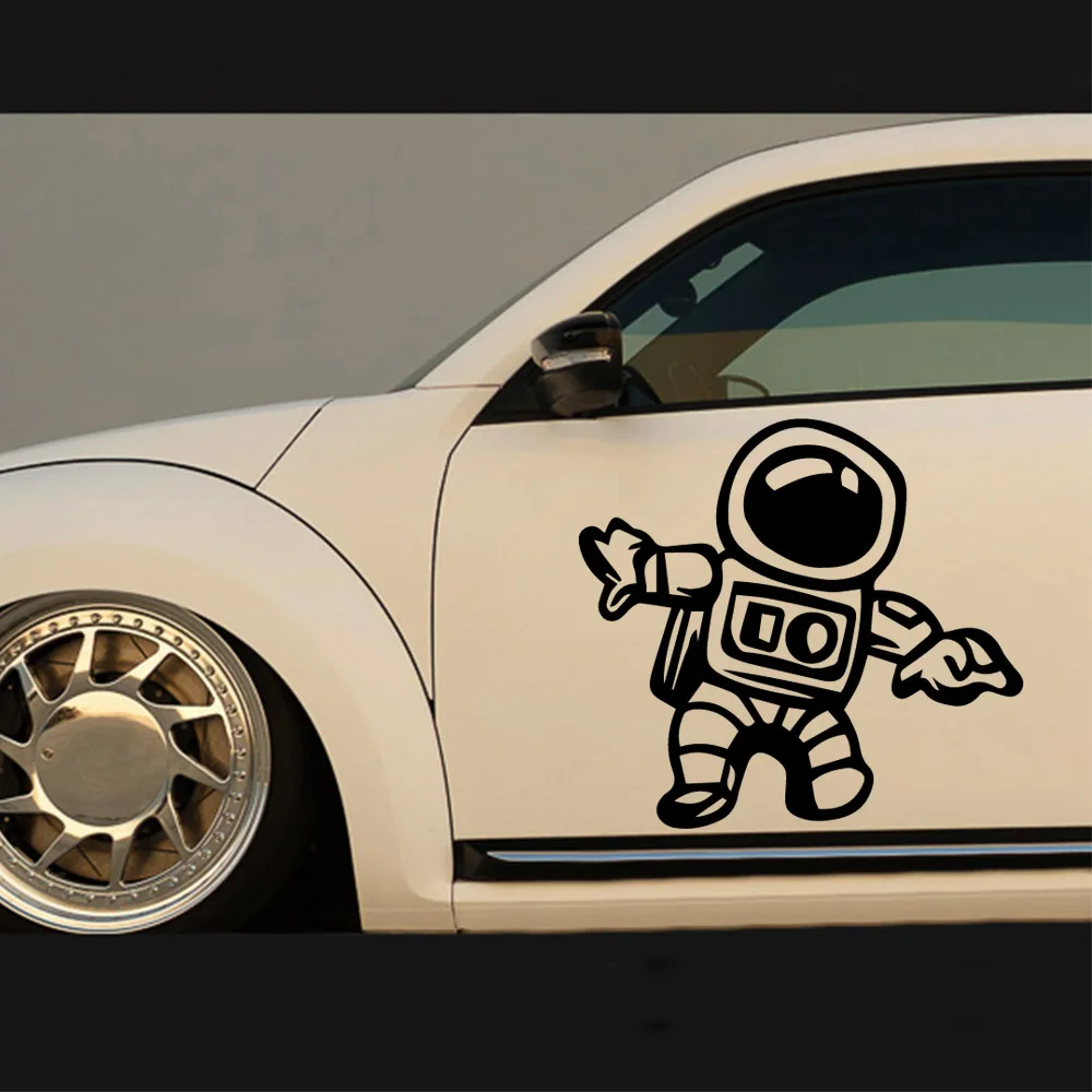 

Бесплатная доставка стикер космонавта автомобиля рисунок Diy клейкая Наклейка на окно автомобиля стикер s водонепроницаемый авто стикер