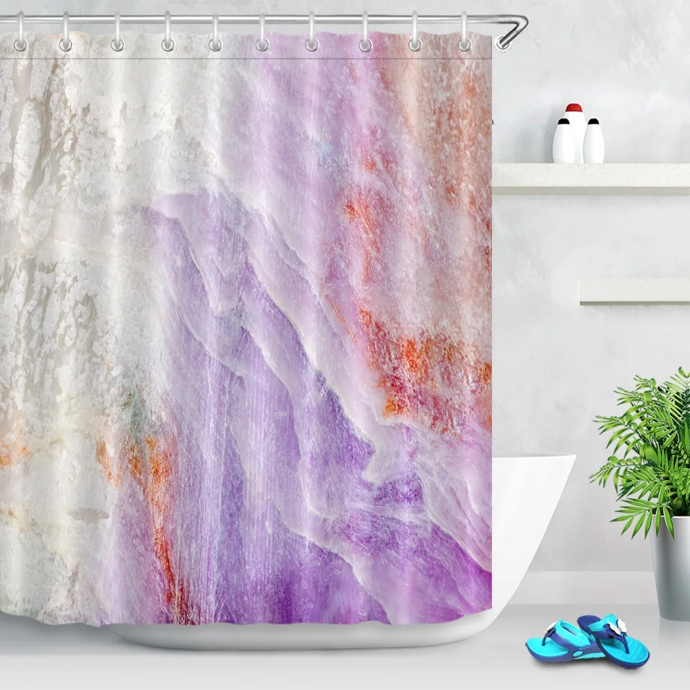 Оригинальная текстура сверхдлинная душевая занавеска с крючками экран для