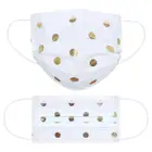 Минималистичная маска для взрослых с рисунком, трехслойная Пылезащитная одноразовая маска для взрослых в минималистическом стиле