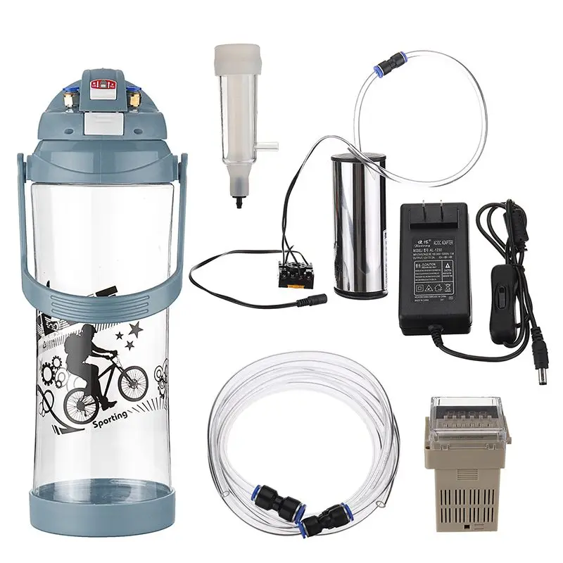 

3L Cow Milking Machine With Pulses Electric Milking Machine Vacuum Pump Bucket For Farm Pasture Cow Goat Sheep Milker 110V-220V