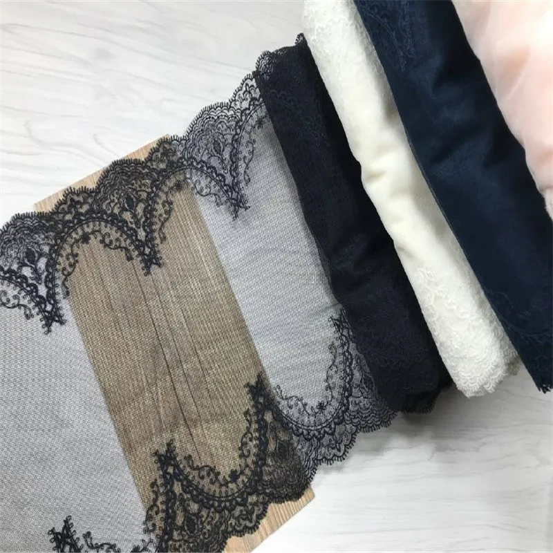 

Mesh Embroidered Lace Fabrics Clothes DIY Sewing Accessories Net Embroidery Lace for Bra Crafts Needle Work