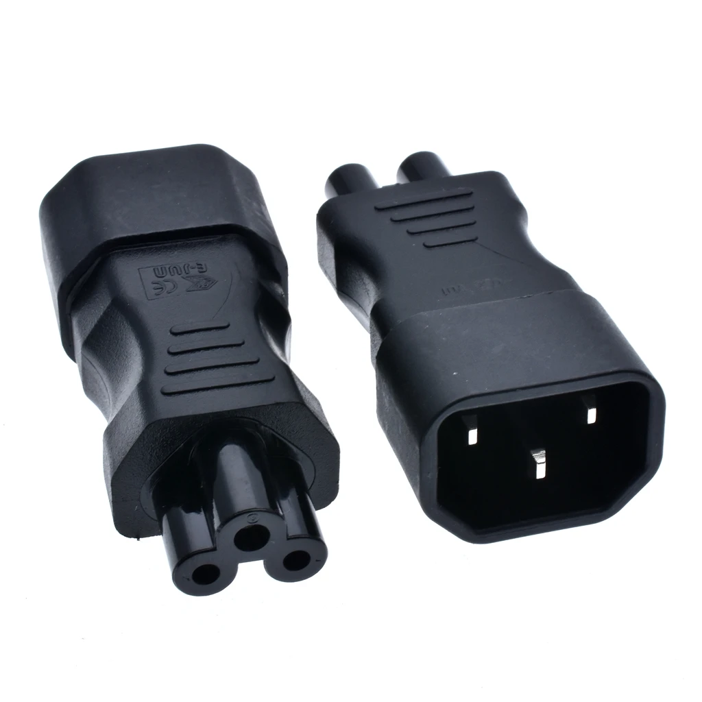 Черная медь 10A 250V стандартный IEC320 C14 штекер на C5 женский UPS PDU APC блок питания для