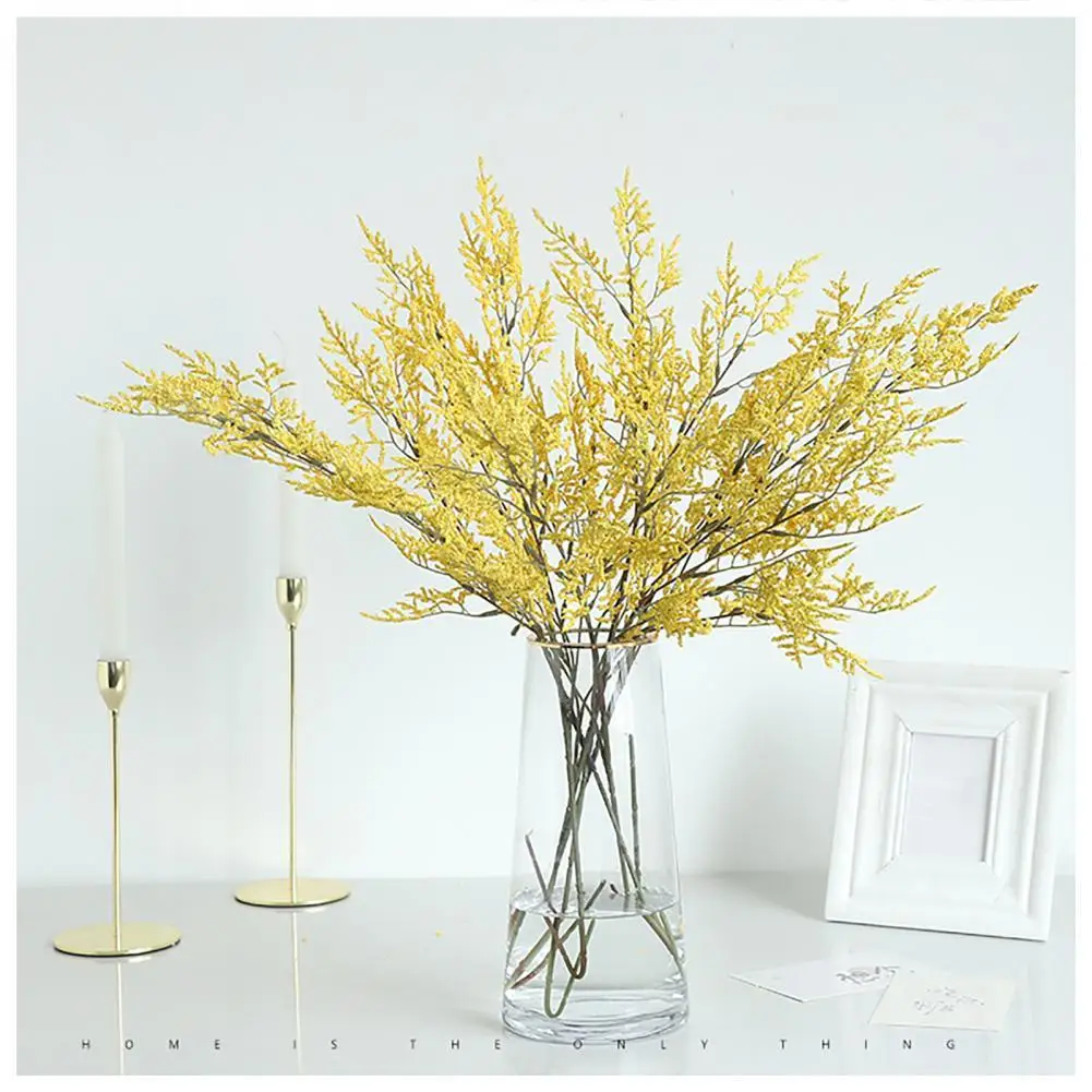 

Simulation Flower Eco-friendly Bent Free Faux Silk Flower 4 Heads Artificial Flower Decor for Home