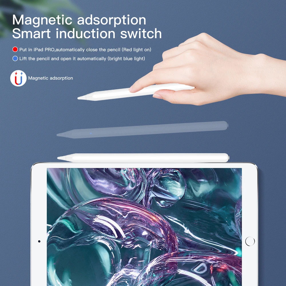 

For iPad Pencil with Palm Rejection Tilt, for Apple Pencil 2 1 iPad Pen 2021 2020 2018 2019 for Apple Pen
