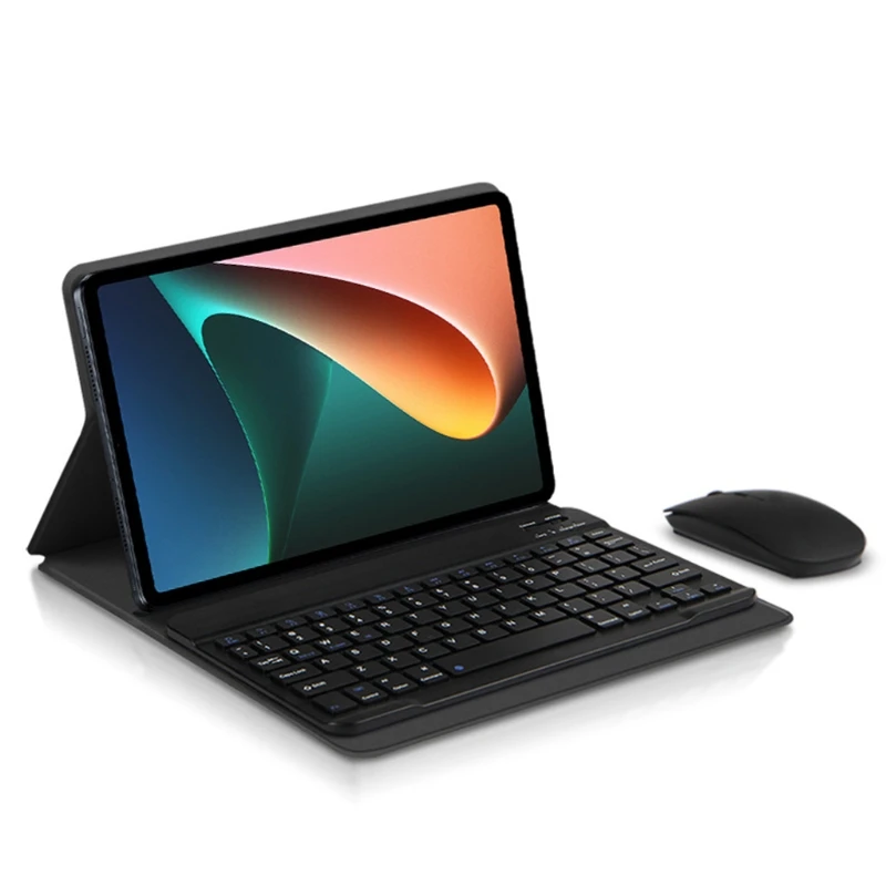 

Keyboard Case for XiaoMi Mi Pad 5pro/ Mi Pad 5 Tablet Bluetooth-compatible Wireless Keyboard w/Touchpad & Leather Cover