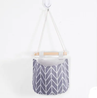 1pocket-gray 3 кармана из хлопка и льна, настенные подвесные сумки для хранения, карман на дверь, спальню, домашний карман для хранения, домашний декор, подвесная сумка pf90915 - Цвет: 1pocket-gray