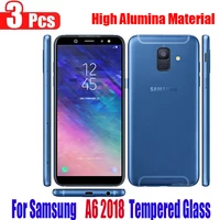 3pcs 9h tempered glass for samsung galaxy a6 2018 a600 screen protector protective tempered glass film