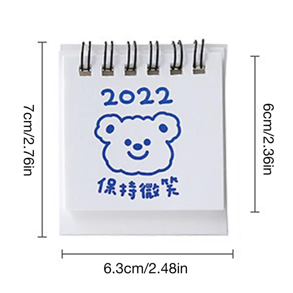 2022 Cute Creative Mini Desk Calendar Decoration Mini Simple Calendar Stationery School Supplies Home Decor images - 6