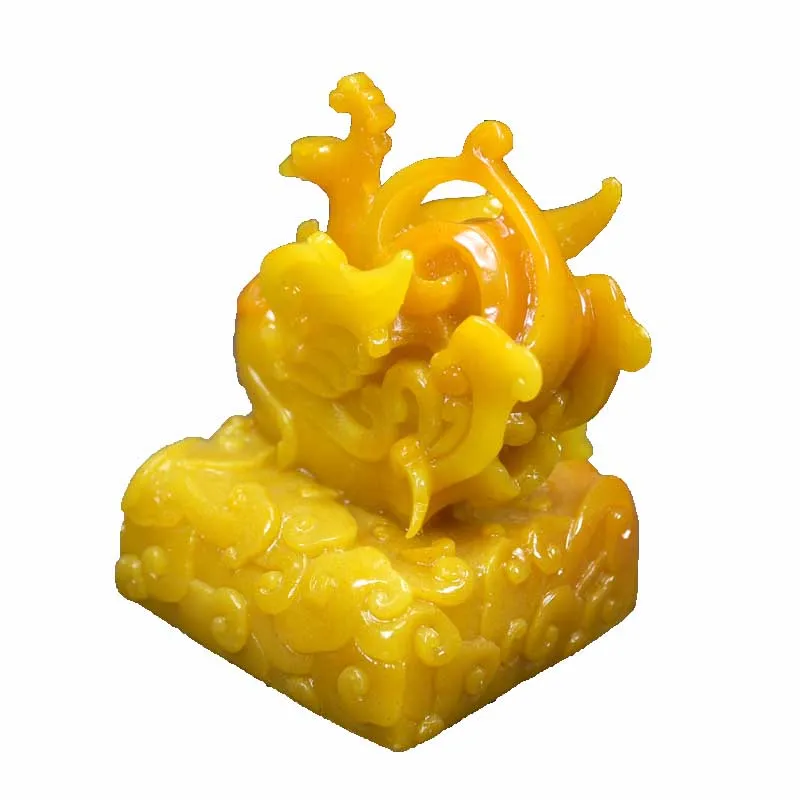 Жёлтый Феникс Нефритовый котик китайские название штампы индивидуальная