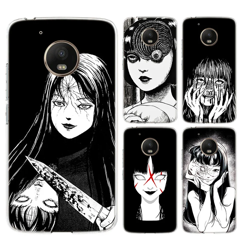 

Junji Ito Tees Horror Silicone Phone Back Case For Motorola MOTO G8 G7 Power Lite G5 G5S G6 E4 E5 E6 Plus G4 Play Cover