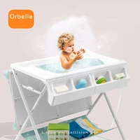 multi functional diaper table easy folding convenient baby bath care table massage care