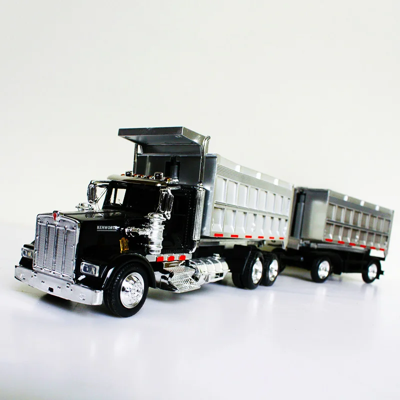 1/43 масштаб Kenworth самосвал Американский длинный головной литой Сплав Классический транспортер модель автомобиля танкер коллекционные подарки детская игрушка
