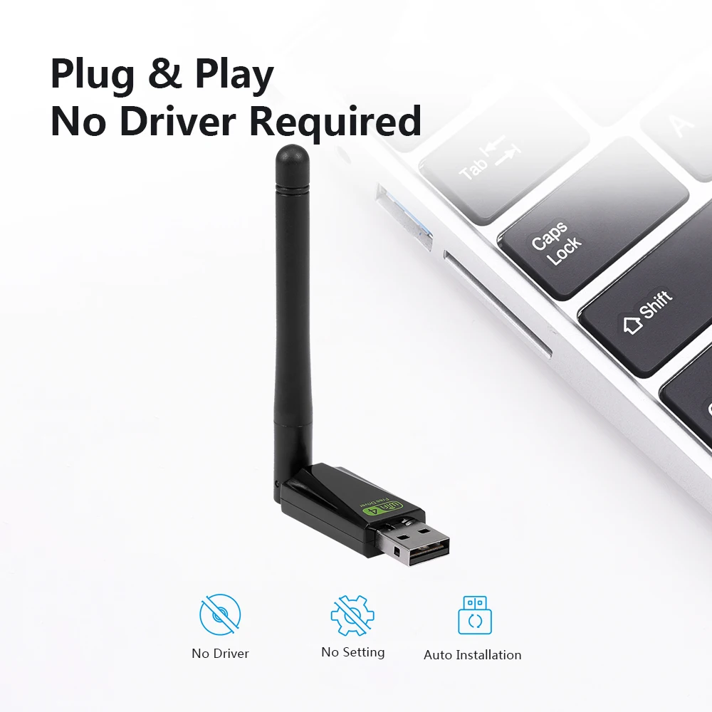 USB Wifi роутер адаптер без драйвера сетевая LAN карта Plug & Play поворотная антенна для