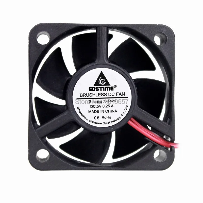 

100 шт. партия, GDT 50 мм 50x50x20 мм 5 см DC 5 В 2Pin Бесщеточный Охлаждающий вентилятор для компьютера
