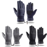 multifunctional warm gloves anti slip soft smooth gloves screen touching design winter gloves automatically shrink cuffs