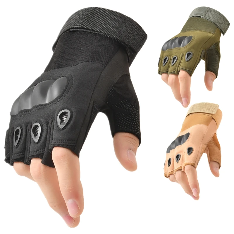 

Outdoor Tactical Gloves Sport Gloves Half Finger Military Men Women Combat Shooting Hunting Fitness Fingerless Gloves