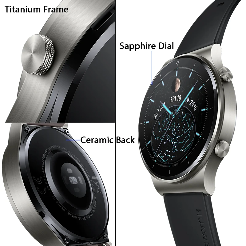 Глобальная версия Huawei часы GT 2 PRO Smart Watch GPS 14 дней батарея Водонепроницаемость в
