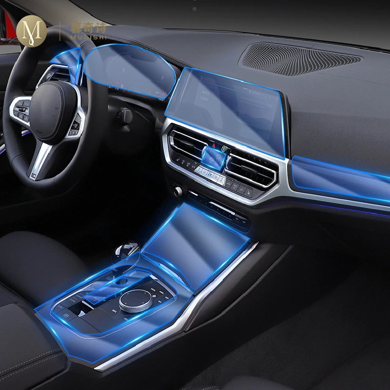 

For BMW F44 Series 2 2022 Dashboard Panel Center Console Protective film Screen Anti-scratch TPU Car Interior Accessories