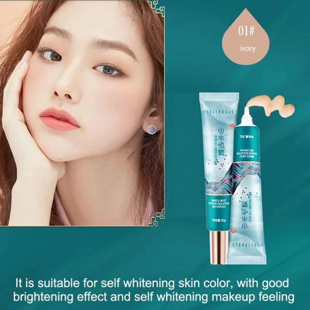 

30g Isolation BB Cream Liquid Foundation Long Lasting Brightening Makeup Concealer Tone Face Skin Moisturizing T1S2