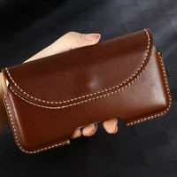 genuine leather for meizu note 9 case belt clip pouch cover waist bag phone cover for meizu 15 plus 15 lite m10 zero