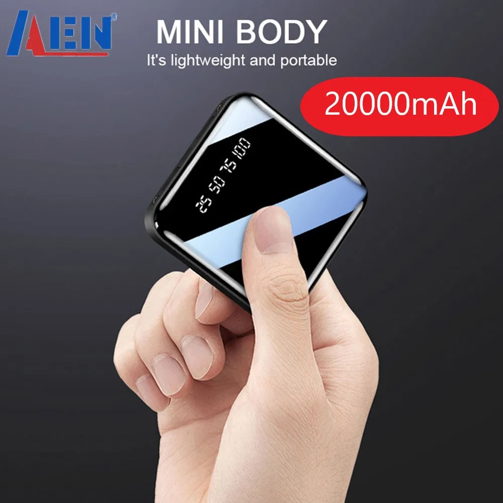 20000 мАч Внешний аккумулятор Портативная зарядка повербанк мобильный телефон