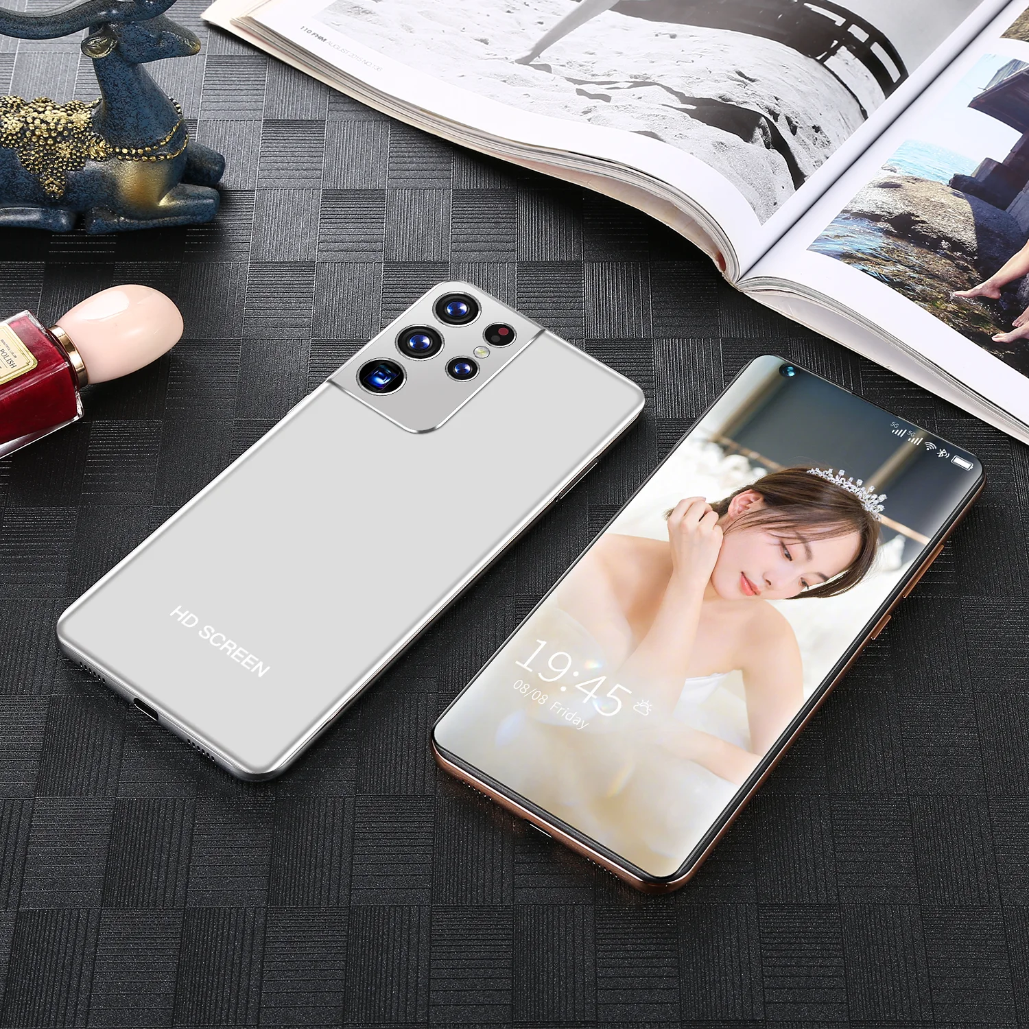 

New Galxy S21+Ultra Android 10.0 Mobilephone 7.3 Inch 10 Core 24+48MP Smartphone 6800mAh Large Battery Double SIM Cellphone 5G