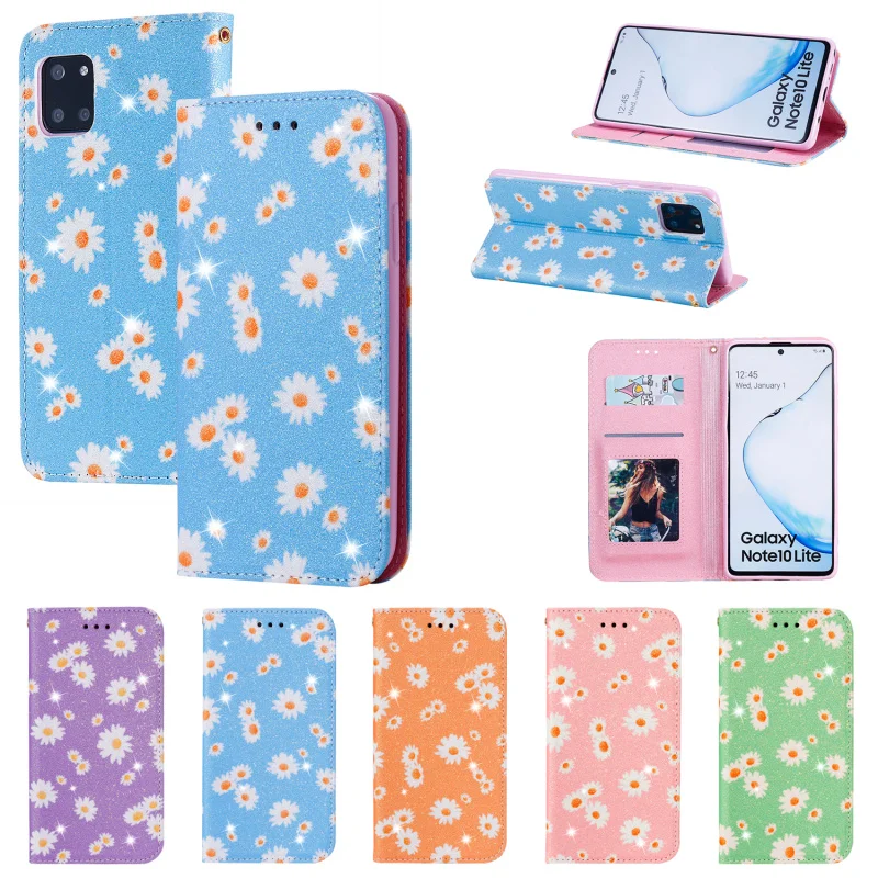 Блестящий чехол бумажник для Huawei P40 Lite E Honor 10 8A 9X 9C 9A Y6S Y7P 2020 Y9 Y6 2019 Nova 7i кожаный