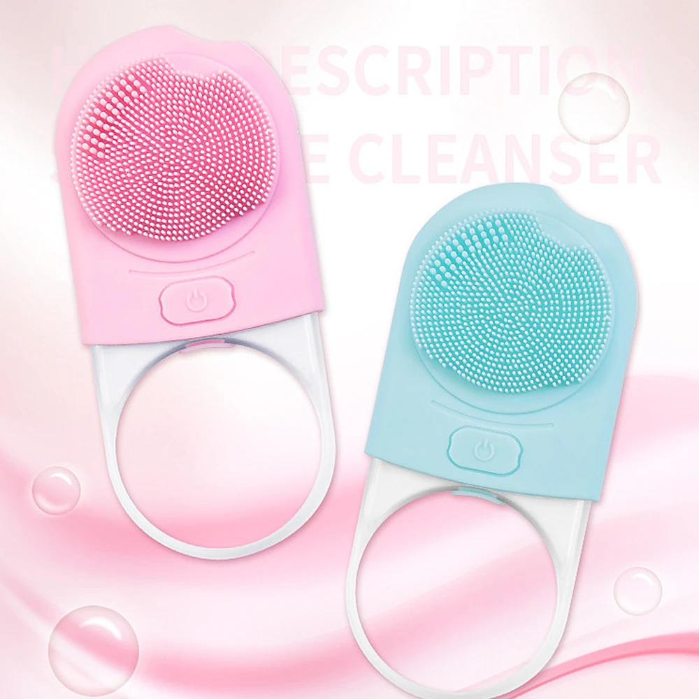 Электрическая Очищающая щетка для лица силиконовый очиститель Глубокая чистка
