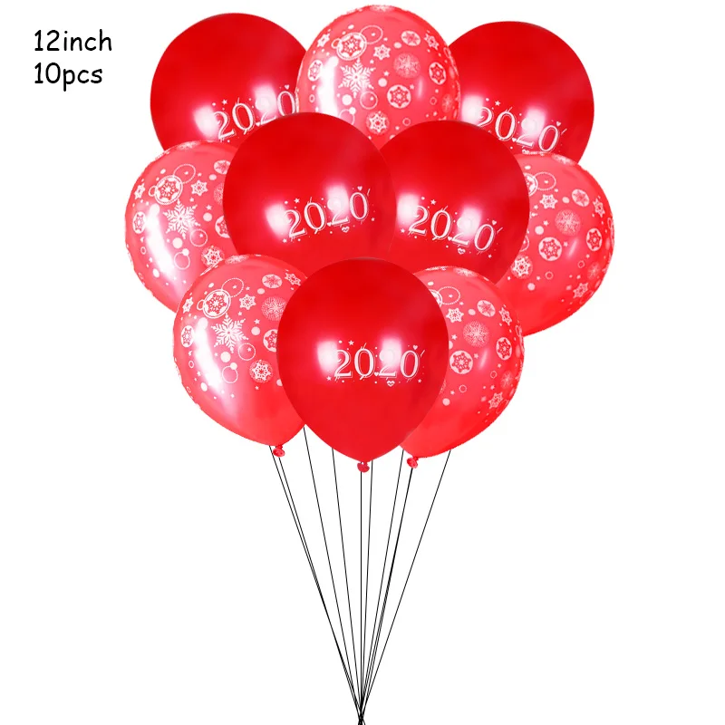 10pcs red rose gold Cyuan,, новогодние, вечерние, с декором, счастливый год, фото стенд, реквизит, бумага, фоторамка, реквизит, год,, номер, воздушные шары, Декор - Цвет: 10pcs red rose gold