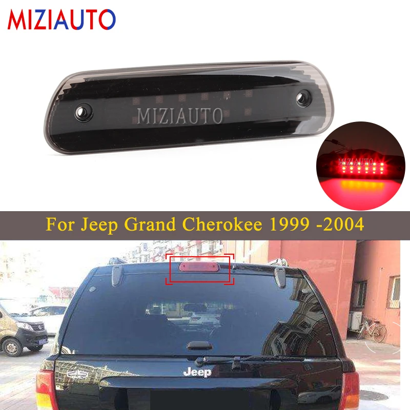 

Car Accessories Black LED 3rd Third Brake Light For Jeep Grand Cherokee 1999 2000 2001 2002 2003 2004 High Brake Lamp Tail Stop