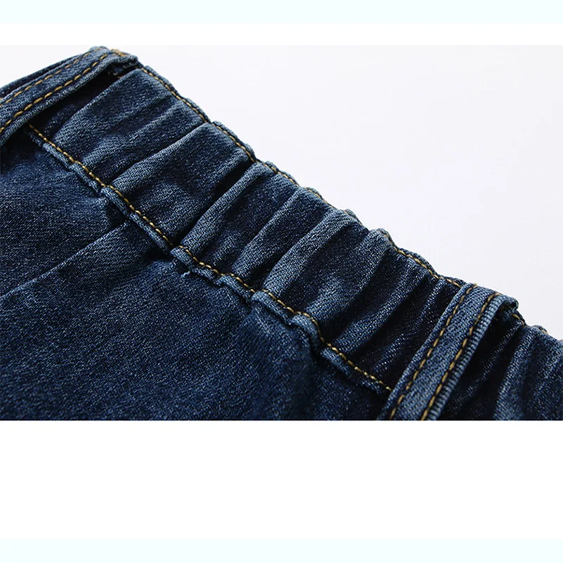 

Dark blue skirt 2020 autumn new women's straight mid-length skirt elastic waist stretch denim skirt