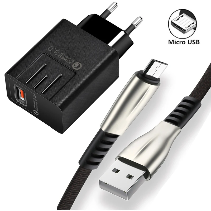 Кабель Micro USB для Samsung A3 A5 A7 2017 J3 J5 J7 2016 Huawei Y3 Y5 Y7 зарядное устройство быстрой