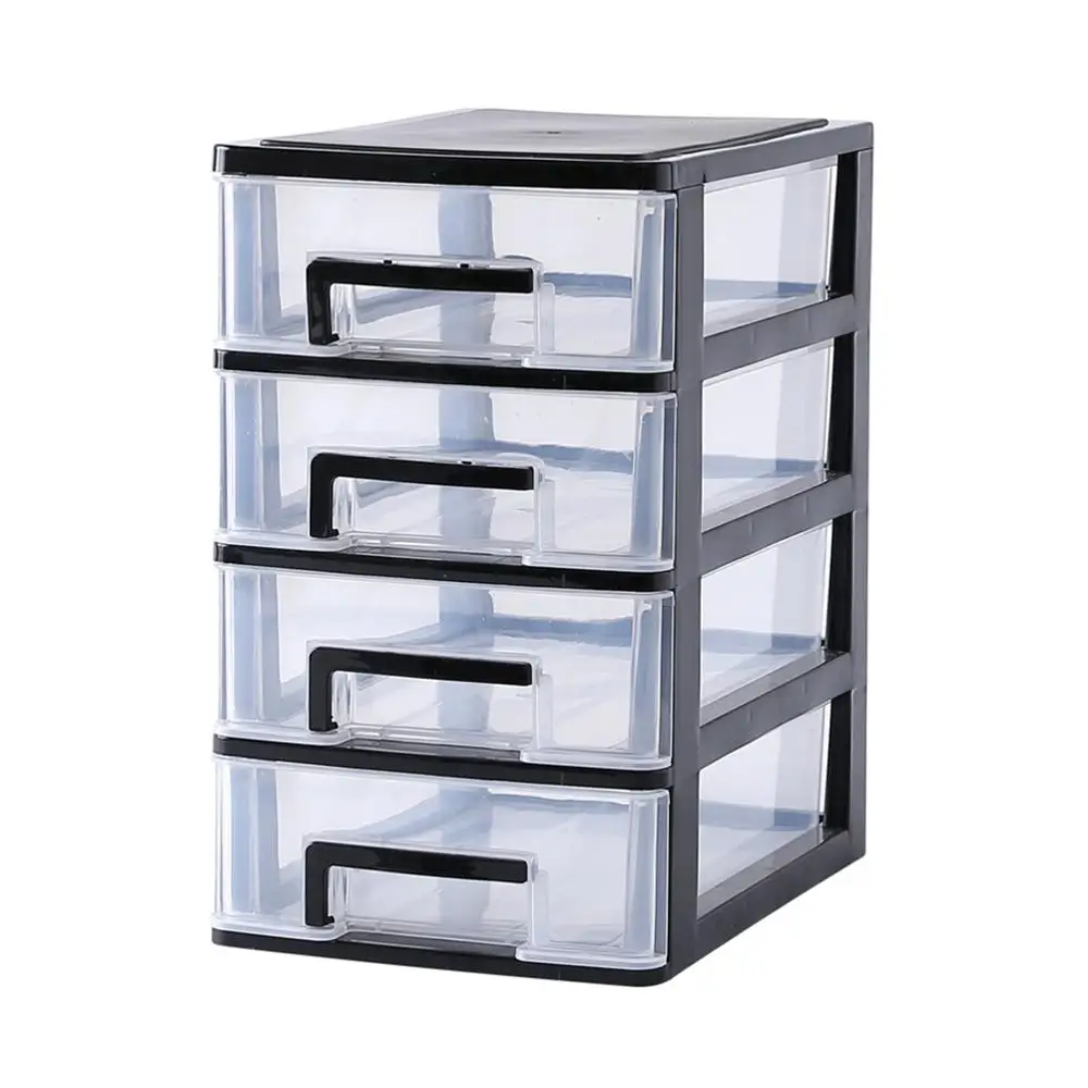 

2/3/4 Layers Transparent Desktop Drawer Type Storage Box Mini Cosmetic Storage Organizer Sundries Holder Home Office Storage Box