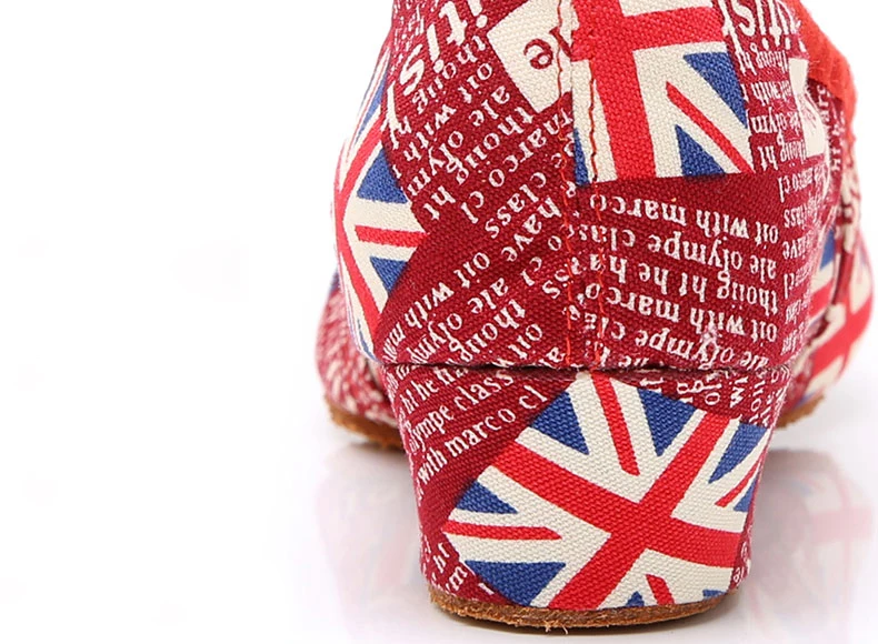 Женские летние танцевальные туфли на среднем каблуке мягкие балетные для