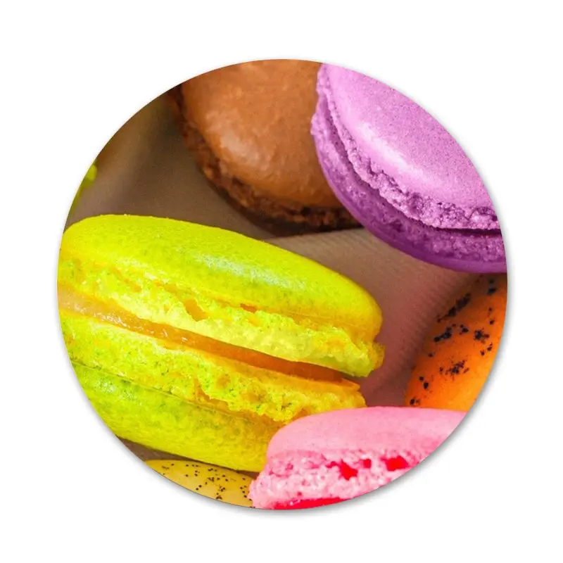 

Pretty sweet Macarons Icons Pins Badge Decoration Brooches Metal Badges For Backpack Decoration