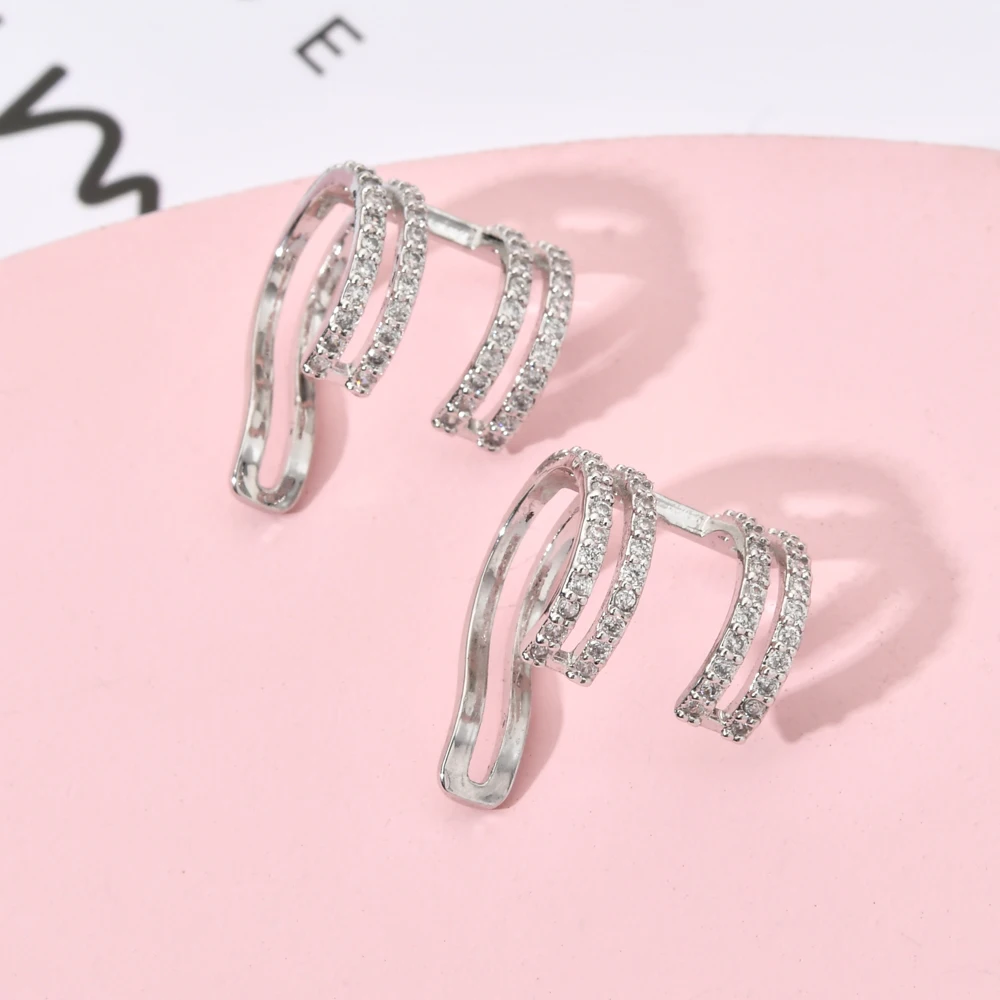 Корейские модные темпераментные клипсы для ушей микроберта женщин/девушек