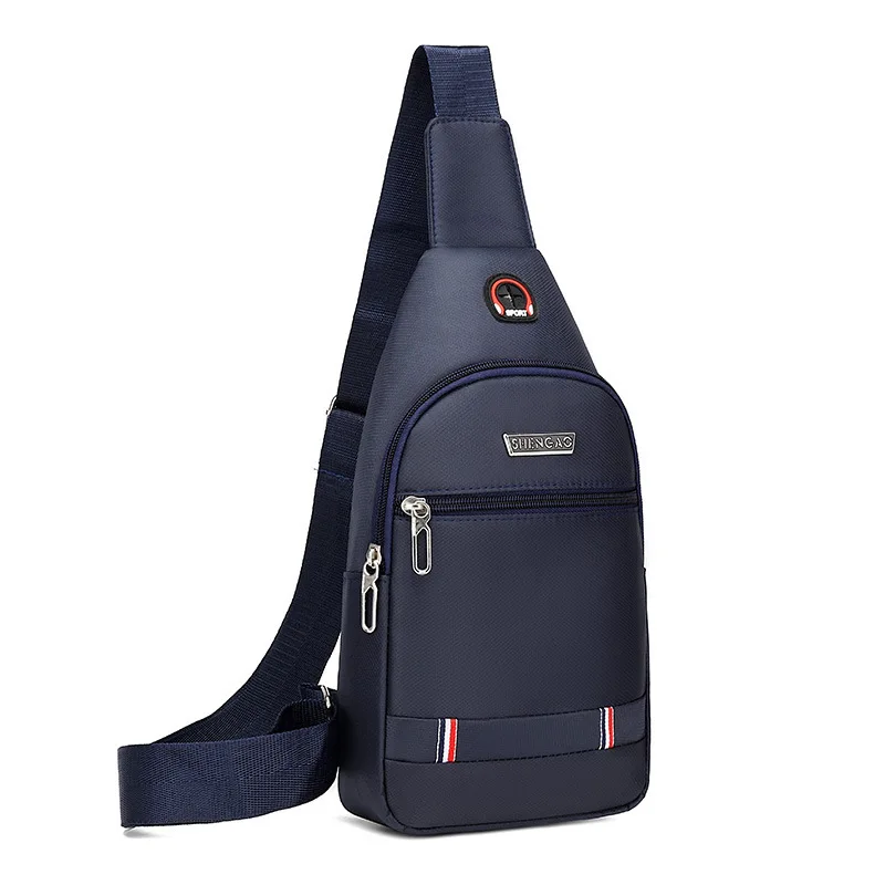 

Breast Package Men Shoulder Crossbody Bag Leisure Waterproof and Hard-Wearing Oxford Cloth Cross Body Chest Bag Travel