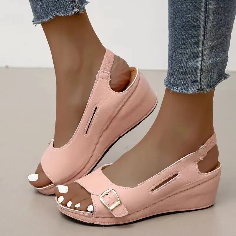 

2021 New Women Sandals Non-Slip Ladies Sandals Comfortable Flat Sandals Women Open Toe Beach Shoes Female Footwear Plus Size