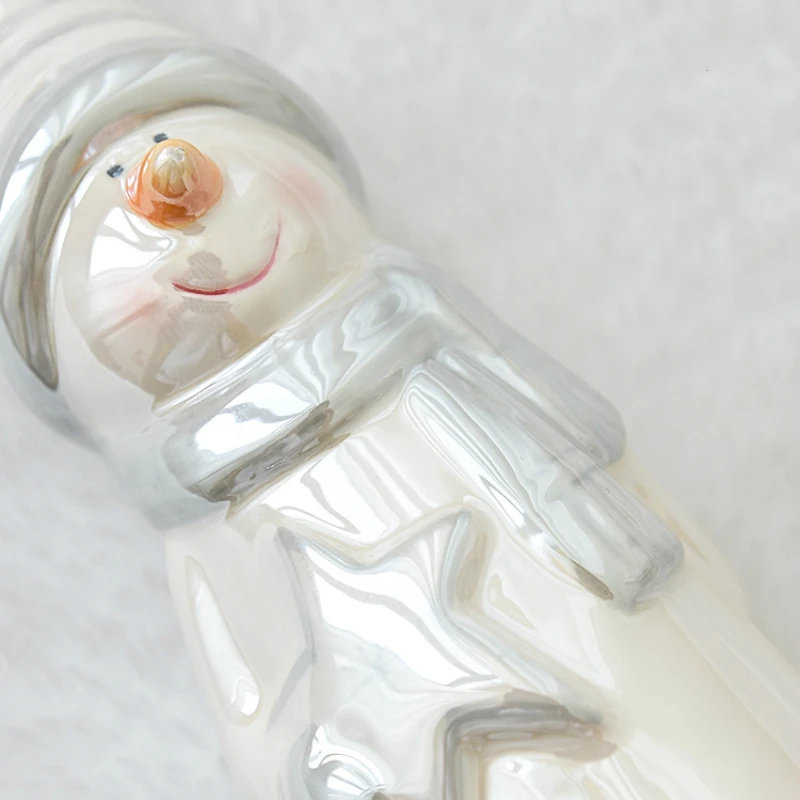 Скандинавские перламутровые фотообои со снеговиком украшение для рабочего