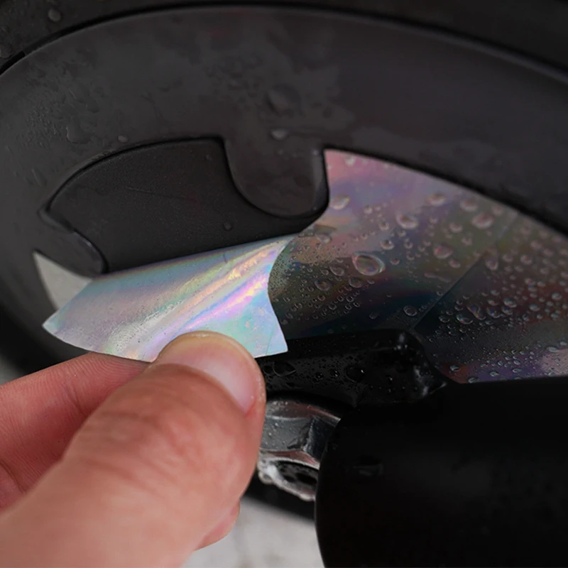 Наклейка на переднее колесо электроскутера многоцветная водонепроницаемая