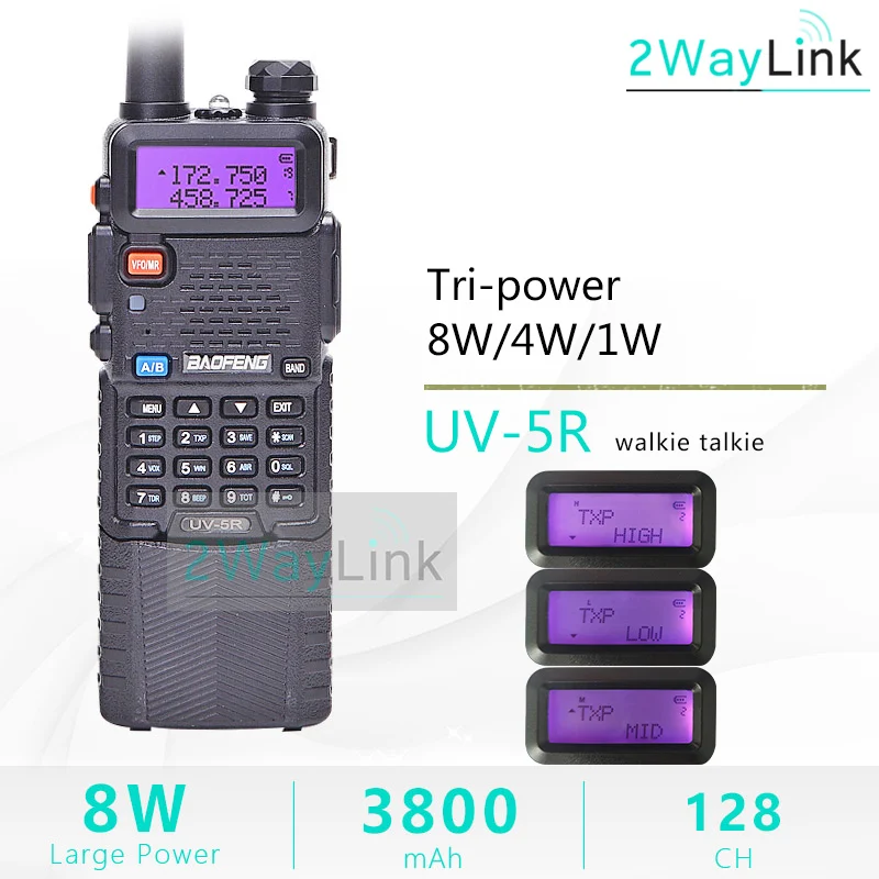 Профессиональная рация Baofeng UV 5R приемопередатчик VHF UHF UV5R для охоты Любительское