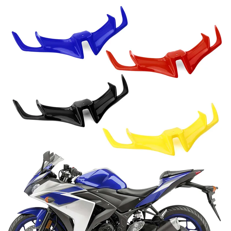 

Motorcycle Front Fairing Aerodynamic Winglets ABS Lower Cover Protection Guard For YAMAHA YZF R15 V3.0 2017-2020