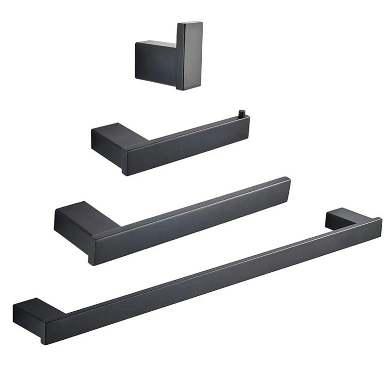 

Современные аксессуары для ванной комнаты-набор из 4 предметов, оборудование для ванной комнаты, полотенцесушитель, набор аксессуаров