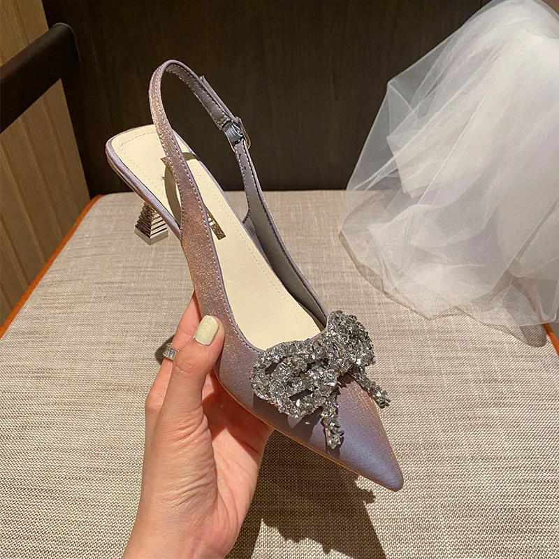 Босоножки женские на каблуке 6 см повседневные Элегантные туфли с ремешком пятке