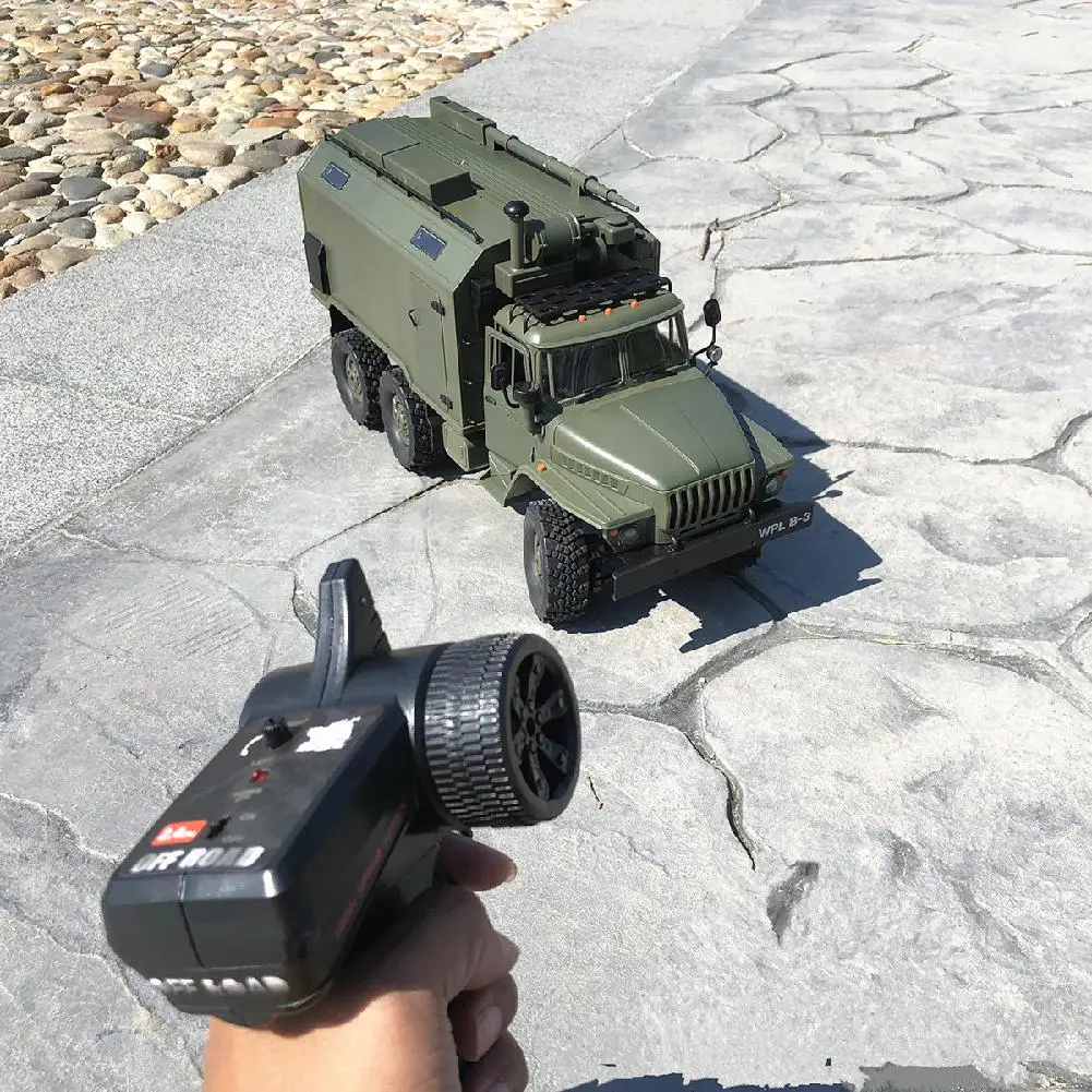 Машинка с дистанционным управлением MeterMall WPL B36 военный грузовик Урал 1/16 2 4G 6WD