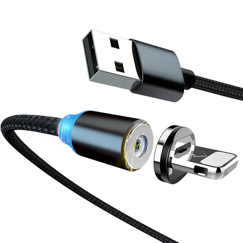 Магнитное зарядное устройство Micro USB кабель для передачи данных iPhone Samsung Android