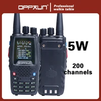 oppxun kt 8r multi quad band 400 470mhz walkie talkie digital display portable dual ham two way cb radio encryption anti noise