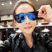 mizho fashion blue protable square sunglasses women cat eye vintage ladies 2022 quality gradient sun glasses men brand designer